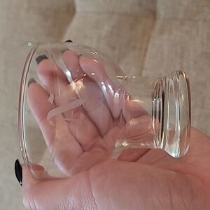 6 Vintage, Small, cocktail glasses monogramed with letter "N"